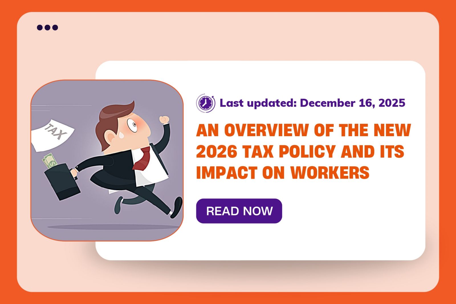 Overview of new tax policies in 2026