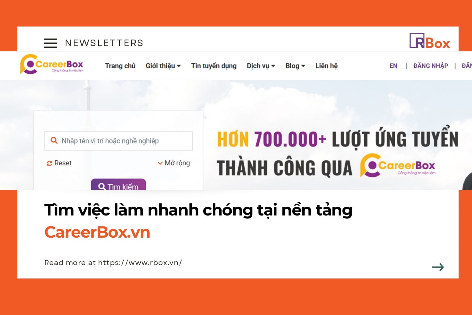 CareerBox recruitment platform by RBox